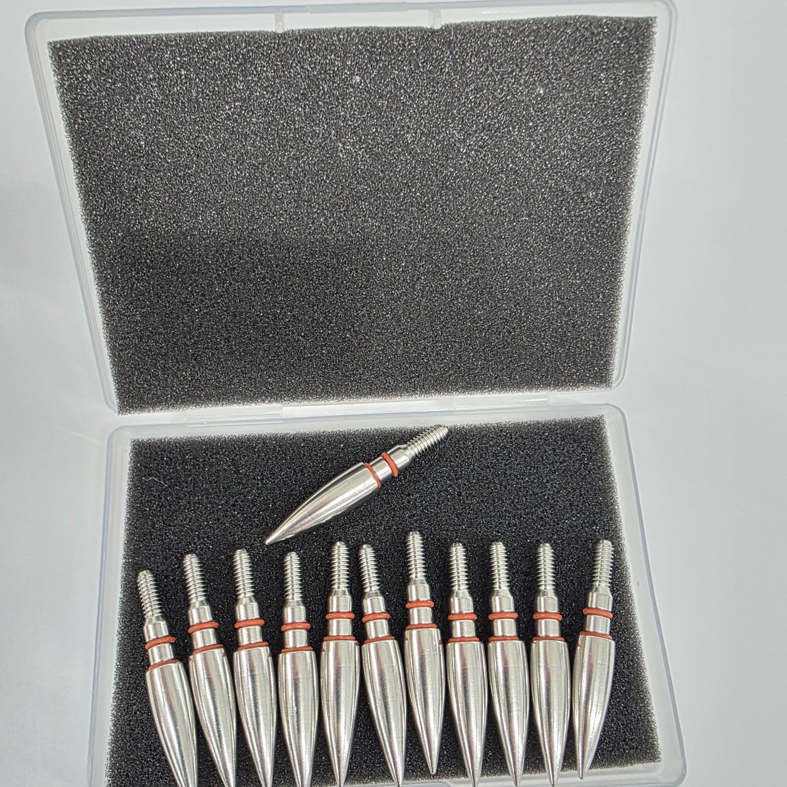 Наконечник для стрел Bullet point Stainles steel 5/16 100 гр 12 шт