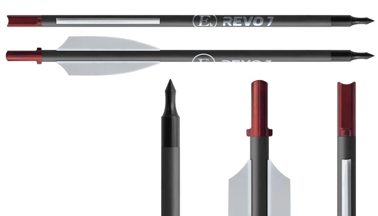 Стрела карбоновая 6,5" для арбалета Ek Revo 7 (комплект 10 шт.)																		