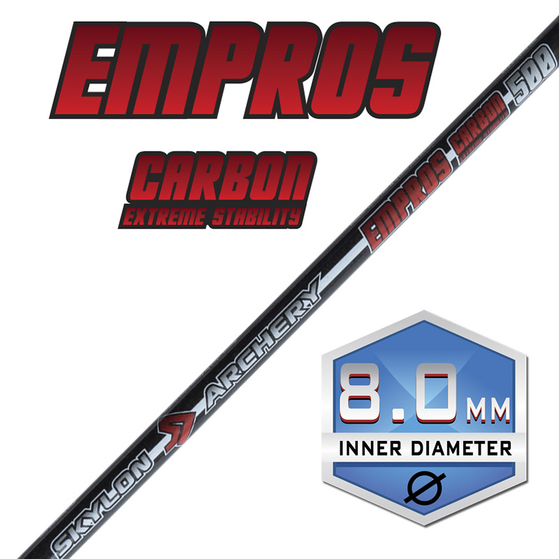 Трубка стрелы толстые Skylon 3K EMPROS 23 ID8.0 / 33" 6 шт