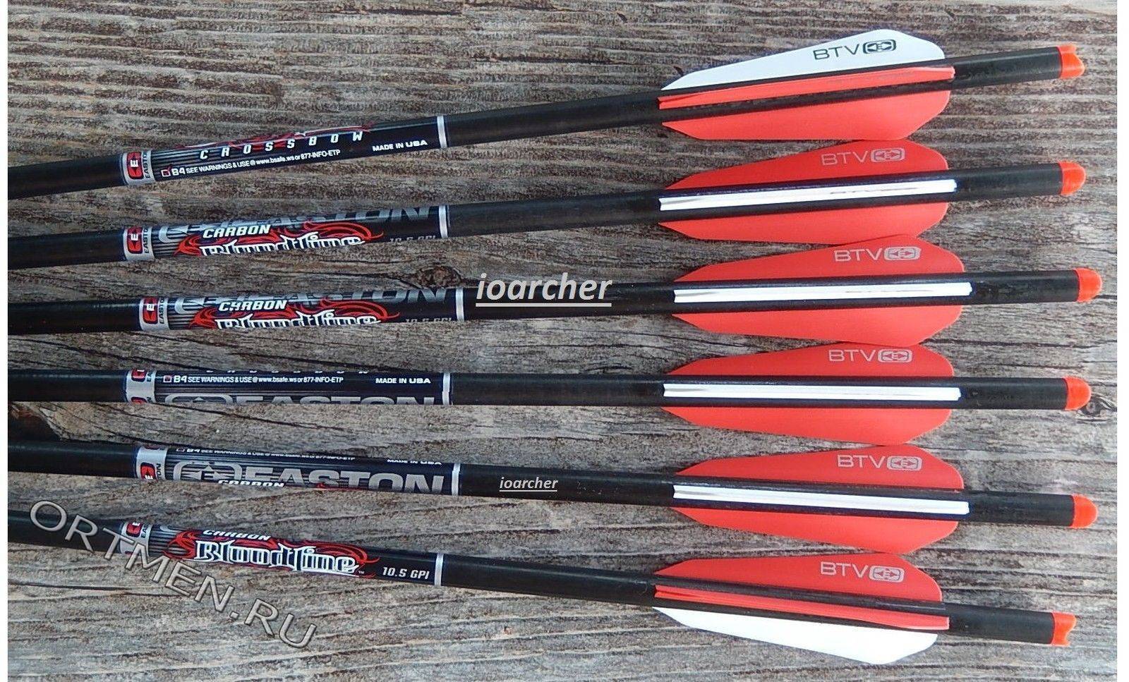 Стрела арбалетная  Easton BloodLine 20 BTV  Moon Nock 