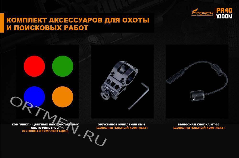 Фонарь FiTorch PR40 поисковый