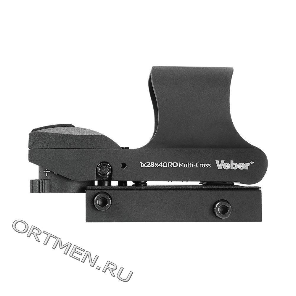 Прицел коллиматорный Veber Black Fox 1x28x40 RD Multi-Cross