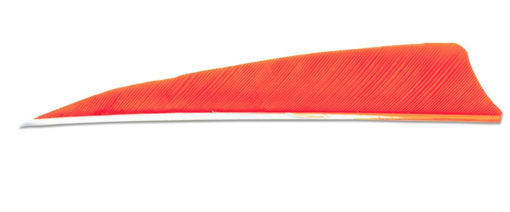 Оперение натуральное Skylon SHIELD 4" RW  орандж 24 шт
