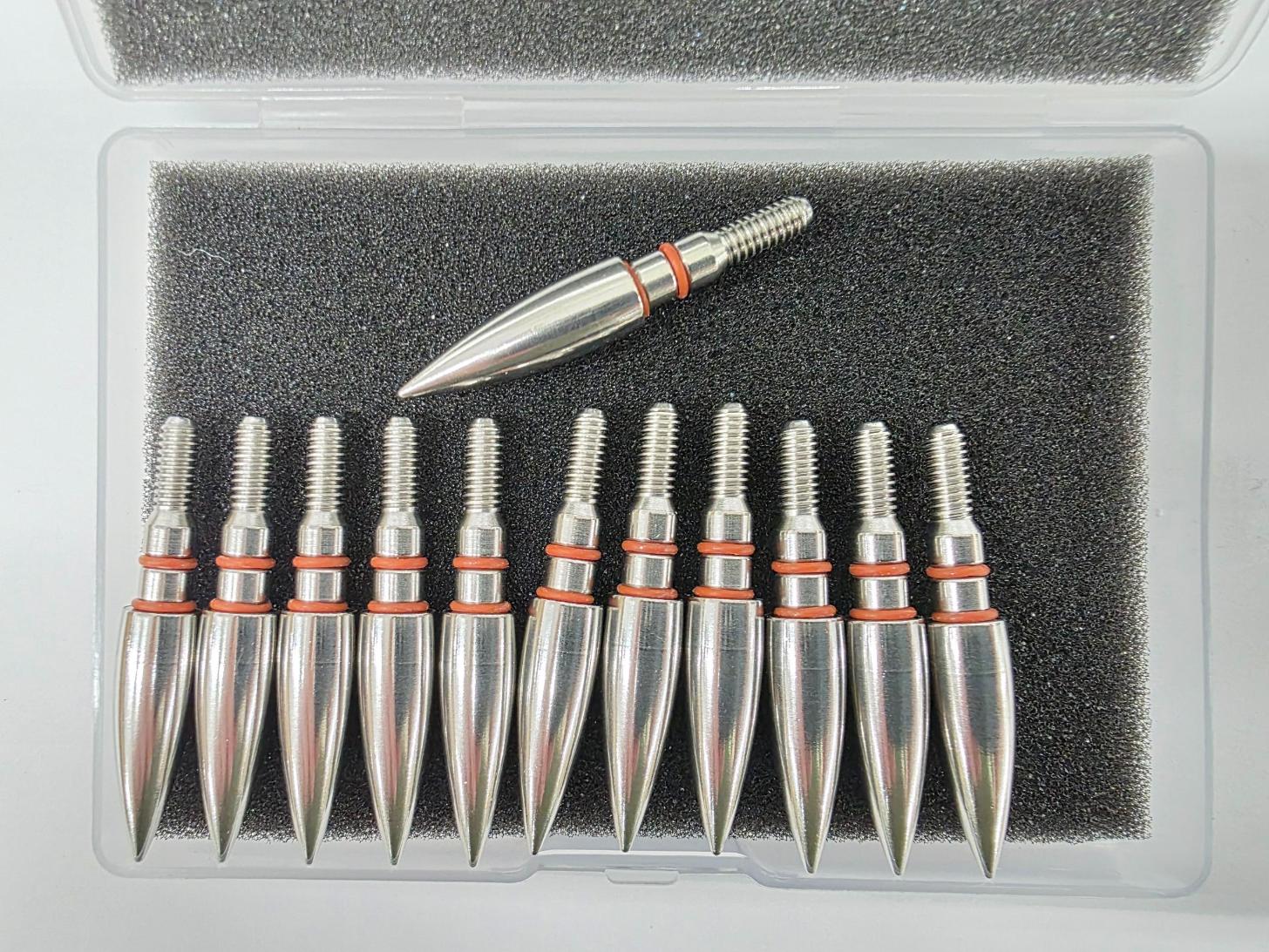 Наконечник для стрел Bullet point Stainles steel 5/16 125 гр 12 шт