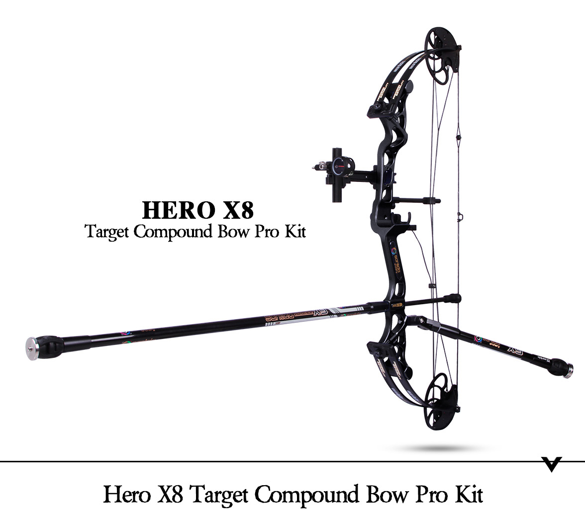 Спортивный подростковый блочный лук Sanlida Hero X8 XS PRO KIT