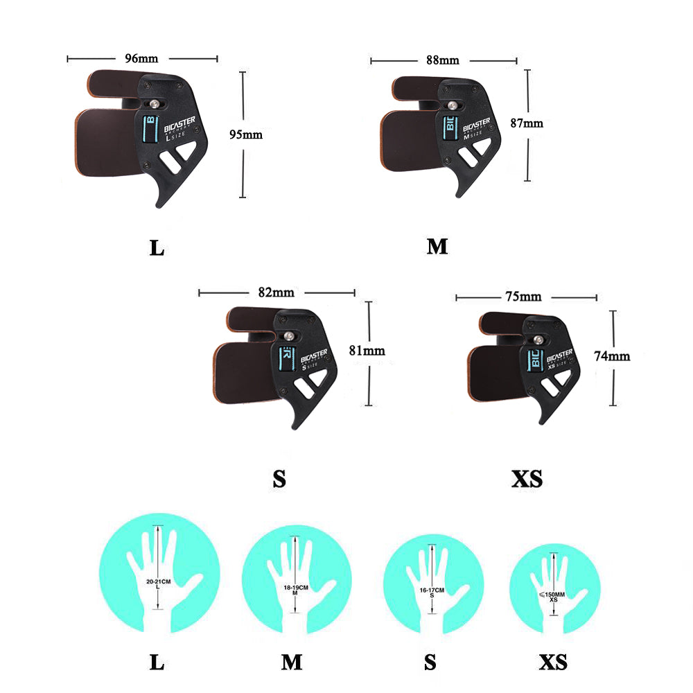 Напальчник для стрельбы из лука BICASTER CUA Finger Tab RH