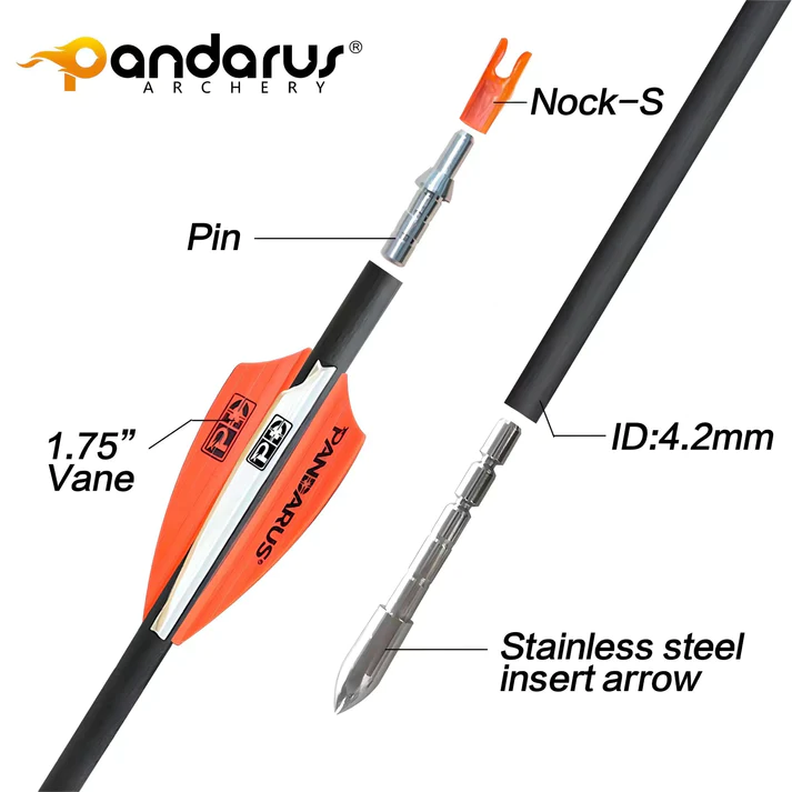 Стрела лучная карбоновая Pandarus Alpha XT 4.2