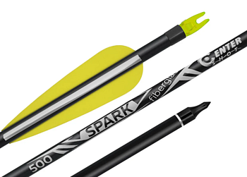 товар Стрела лучная фибергласс  Spark 500 оперение Parabolic 3"